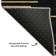 thumbnail image 5 of Addison Rugs Mayfield Premium Machine Washable Transitional Geometric Black Rectangle Rug, 3' x 5', 5 of 6