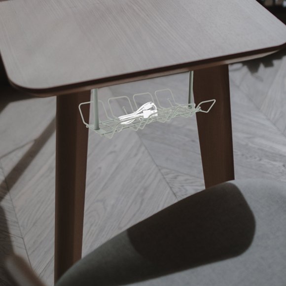 SHOWERORO 2Ud Organizador Para Cables De Verde Con Almacenamiento Bajo Escritorio Sin Instalación Complicada