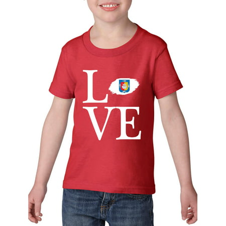 Love Mexico State of Baja California Sur Toddler Heavy Cotton T-Shirt Kids Tee Clothing