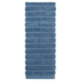 thumbnail image 1 of Toallas de mano de algodón REGALWOVEN, toalla decorativa de patrón a rayas para baño, viaje, campamento azul, 1 pieza, 1 of 7
