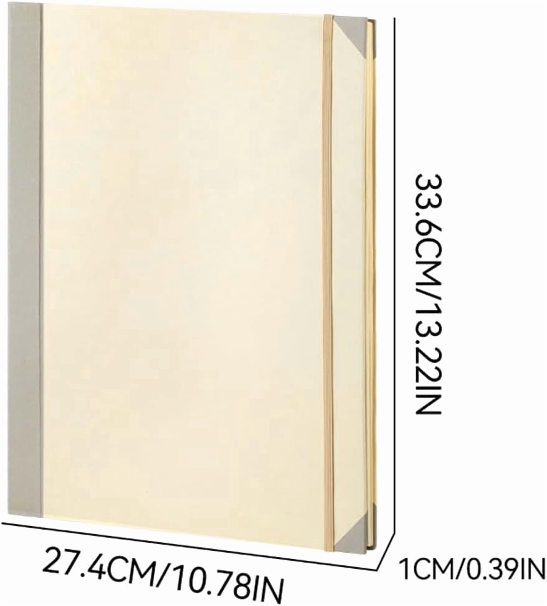 Folio Document Organizer with Labels, Important Folders with Pockets,File Stylish Binder for Storing Important Papers, Certificates, Passports, Photos, and Letters (Yellow)