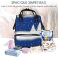 thumbnail image 5 of Gaeub Christmas Fir Tree Print Mummy Diaper Bag Backpack,Durable Maternity Baby Nappy Casual Shoulder Bags,Travel Hiking Outdoor Pack, 5 of 6