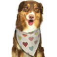 thumbnail image 6 of Naloa Heart Polka Dot Dog Bandanas 1PC Washable Triangle Dog Scarfs Premium Durable Fabric, for Small Medium Large Dogs and Cats, 6 of 6