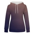 thumbnail image 4 of Women's Casual Printed Hoodies Long Sleeve Sweatshirt with Hood Front Pocket Workout Sweatshirt Pullover Shirt Women, 4 of 4