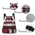 thumbnail image 3 of Bolsa de viaje de ocio simple y ligera, mochila deportiva de natación con separación húmeda y seca, 3 of 5