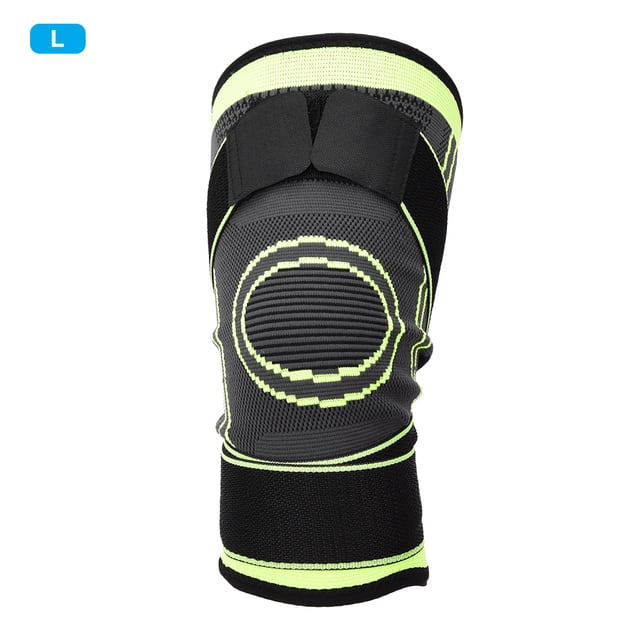 Rodilleras protectoras de invierno para entrenamiento deportivo al aire libre, transpirables, cálidas y elásticas, de color verde, talla L