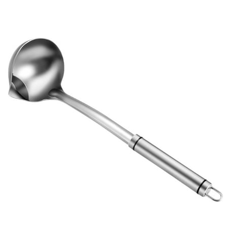 

1pc 304 Stainless Steel Oil Filter Spoon Oil Soup Separation Spoon (Silver)