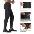 thumbnail image 3 of BROKIG Men's Zip Cargo Jogger Pants Gym Workout Athletic Sweatpants with Pockets (Large, Black), 3 of 8