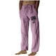 thumbnail image 2 of Puntoco Pantalones casuales largos para hombre, pantalones casuales con estampado de moda para hombre, cintura elástica con bolsillos, pantalones deportivos, 2 of 4