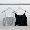 thumbnail image 4 of AWZXDE Girls Tops Shiny Sequined Tank Top Versatile Sleeveless Top For Girls And Students Age 2-15, 4 of 4