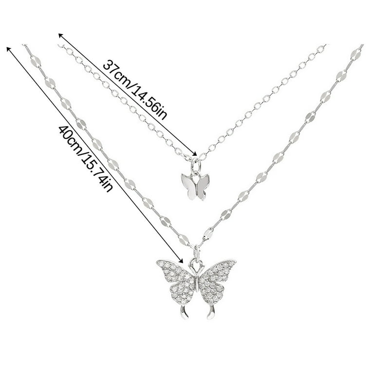 アクセサリー 33club choice special necklace 50cm SuoKom Necklaces for Women, Fashion 925 Silver Double