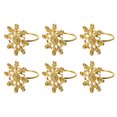 thumbnail image 2 of 6 anillos para servilletas navideños y hebillas para decorar la mesa del comedor (dorados), 2 of 7