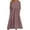 Red, variant on WIZUTIZ Eyelet Dress for Women Crochet Cutout with Pockets Casual Baggy High Waist Solid Sun Dresses Elbow-Length Round Neck Sun Dresses for Women's Midi Dress Thin Dress Pink