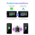 thumbnail image 4 of Car Wireless Carplay&Android Auto Box 2in1 Wired to Wireless Dongle Plug&Play Mini AI Box CarPlay Android AUTO Adapter,1 * Car Wireless CarPlay Android Auto Adapter,Black, 4 of 5