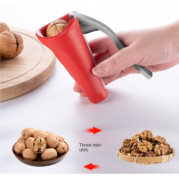 Metal Nut Cracker Plier Set, Ergonomic Nut Opener Tool for Walnuts, Pecans, Hazelnuts and Mixed Nuts, Non Slip Easy Grip Design TIKA