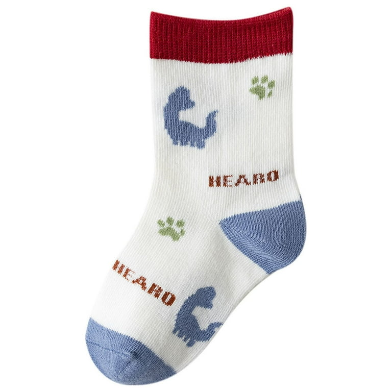 Lovskoo Pairs Toddler Baby Boys Dress Socks Dinosaur