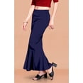 thumbnail image 3 of eloria Navy Blue Soft Comfy Pleated Saree Silhouette Saree Shapewear Flare Petticoat for Women Lycra Cotton Blended Petticoat Skirts for Women Shape Wear Dress for Saree, 3 of 5