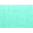thumbnail image 1 of Ahgly Company Machine Washable Indoor Rectangle Solid Turquoise Blue Modern Area Rugs, 5' x 8', 1 of 4