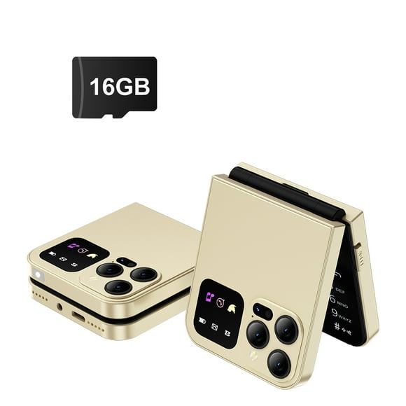 SERVO Classic Color Flip Mobile Phone Auto Call Record FM Radio Speed Dial Magic Voice GSM Dual SIM Unlocked Foldable Cellphones