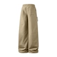 thumbnail image 4 of Aimik Men's Cargo Pants Utility Flap Pockets Drawstring Elastic Waist Trousers Lightweight Outdoor Workwear Bottoms for Hiking, 4 of 6