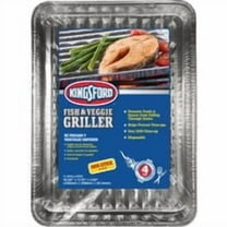 Kingsford Fish & Veg Grill Pan Barbecue - Nonstick Aluminum - 4 Ct