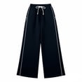 thumbnail image 3 of CAIXIA Teen Girls Sweatpants Wide Leg High Waist Sweat Pants with Pockets, 3 of 5