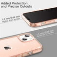 thumbnail image 4 of JETech Glitter Case for iPhone 14 Plus 6.7-Inch, Bling Sparkle Shockproof Phone Bumper Cover, Cute Sparkly for Women and Girls (Rose Gold), 4 of 7