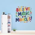 thumbnail image 2 of Believe In Magic And Miracles Empowering Mesmerizing Motivated Quote Wall Art Sticker Designs Vinyl Stickers For Home House Walls Rooms Windows Bedroom Decoration Size (20x20 inch), 2 of 3