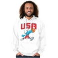 thumbnail image 4 of The Smurfs Basketball Player Team USA Hoodie Hooded Sweatshirt Men Brisco Brands S, 4 of 5