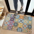 thumbnail image 2 of Blue Boho Bohemia Floral Geometric Pattern Door Rugs,Washable Non Slip Door Mats Indoor,Decorative Door Mats,Entry Mat Indoor for Entrance,Bedroom,Kitchen,Bathroom,20"x32", 2 of 6