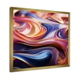 thumbnail image 2 of Designart "Elegance of Purple and Blue Fractals III" Abstract Framed Wall Art Decor - Modern Purple Abstract Fractal Entryway Framed Wall Art, 2 of 6