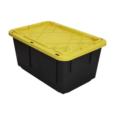 Greenmade Pro Plastic 27 Gal Storage Box, Black