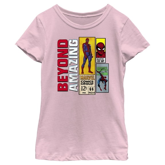 Girl's Marvel Spider-Man Beyond Amazing SPIDEY TWELVE CENTS T-Shirt