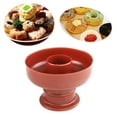 thumbnail image 2 of OUNONA Dark Red Doughnut Mold Nonstick Feature for Home Bakers 1Set, 2 of 3
