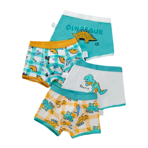 YAZI Little Boys' Cotton Brief Soft Underwear Multipack