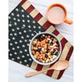 thumbnail image 3 of American Flag Dish Towels Set, Waffle Weave Kitchen Towels 2 Pieces, Vintage Red BlueUSA Flag Microfiber Hair Face Bath Tea Towel Absorbent Quick Drying Cleaning Dish Cloths, 12"x12", 3 of 7