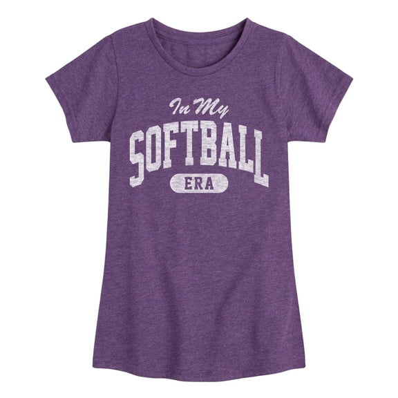 Instant Message - In My Softball Era -Youth Girls Short Sleeve T-Shirt
