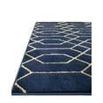 thumbnail image 2 of Marilyn Monroe Glam Collection Area Rug - Trellis (7' 10" Square Navy Blue Gold/Gold), 2 of 11