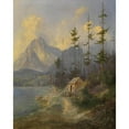 thumbnail image 3 of Adalbert Stifter 20x24 Black Modern Framed Museum Art Print Titled - The Sarstein Near Alt-Aussee (1835), 3 of 5