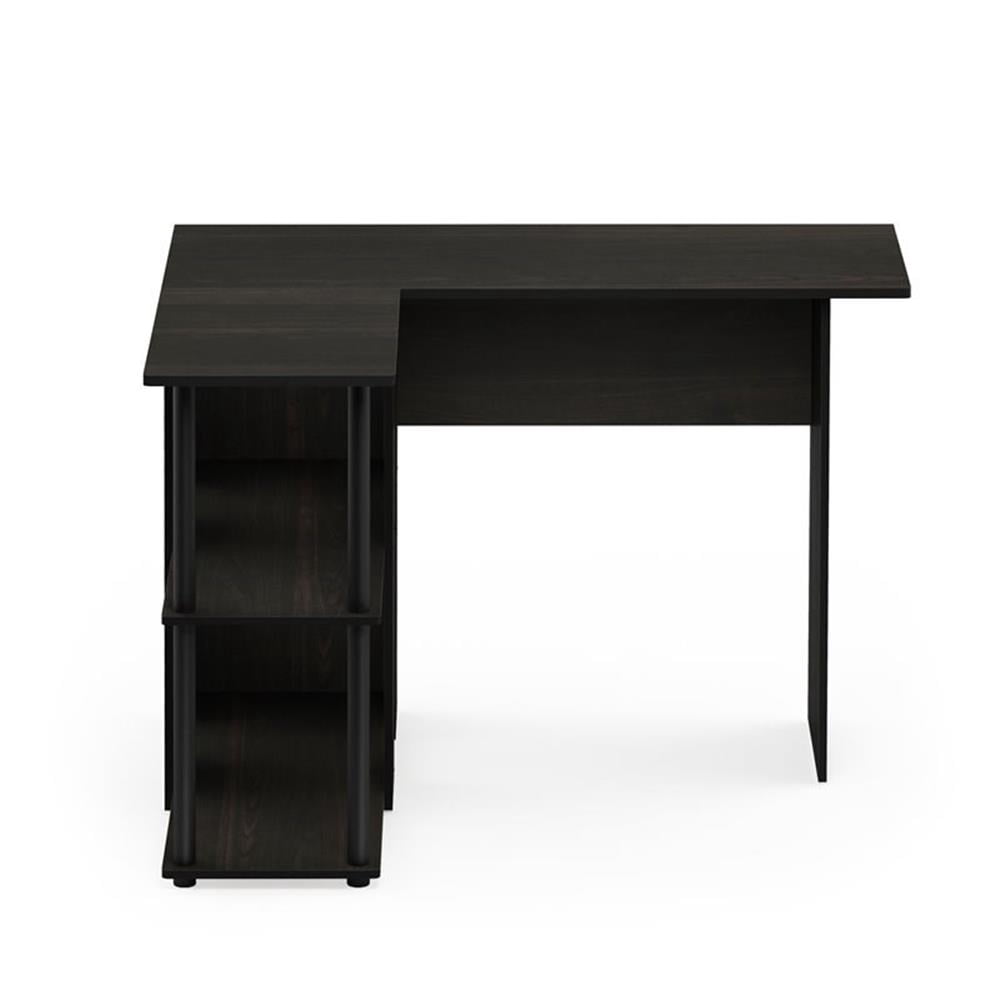 Furinno Abbott L-Shape Writing/Laptop Desk with Bookshelf