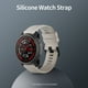 thumbnail image 2 of Correa de reloj Irfora Correa de reloj de silicona de repuesto unisex de 22 mm con destornillador, hebilla negra, compatible con el reloj GARMIN Forerunner 745, gris claro Irfora Correa de reloj, 2 of 2
