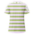 thumbnail image 4 of Fiudx Ofertas Flash Del Día Solo En Línea Blusa de Manga Corta con Cuello Redondo y Estampado para Mujer, 4 of 5
