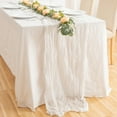 thumbnail image 1 of Table Runner 10ft,Runner 35x120 inch, Table Runner Gauze Rustic Table Runner, 1 of 5
