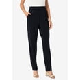 thumbnail image 4 of Roaman's Women's Plus Size Ultrasmooth Fabric Straight-Leg Pant, 4 of 6