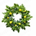 thumbnail image 2 of 18" Lemon Wreath for Front Door - Farmhouse Spring Summer Wreath with Lemons, Berries & Eucalyptus - Indoor/Outdoor Wedding Kitchen Wall Decor, 2 of 8