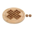 thumbnail image 3 of Marble Solitaire Board Game Chess Marbles Game Board Brain Teaser Puzzles Living Diameter 180mm, 3 of 8