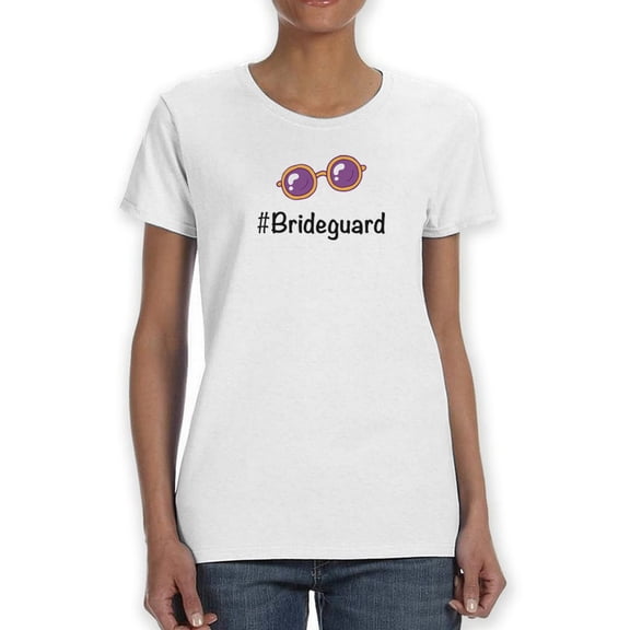 #Brideguard Bridesmaids Squad Goals Women White T-Shirt, Female Medium