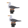 thumbnail image 1 of Escultura Creativa de Gaviota Sunnimix 2pcs Resina Ornamento al aire libre del jardín, 1 of 8
