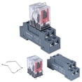 thumbnail image 4 of Electromagnetic Power Relay, 8-Pin 10 Amp 24V Ac Relay Coil With Socket Base, Led Indicator, Dpdt 2No 2Nc - My2Nj [Applicable For Din Rail System], 4 of 4