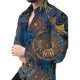 thumbnail image 5 of Nueva camisa casual de manga larga de lujo para hombre combinada con camisa de primavera y otoño con impresión 3D, camisa de moda para hombre de calle, 5 of 5